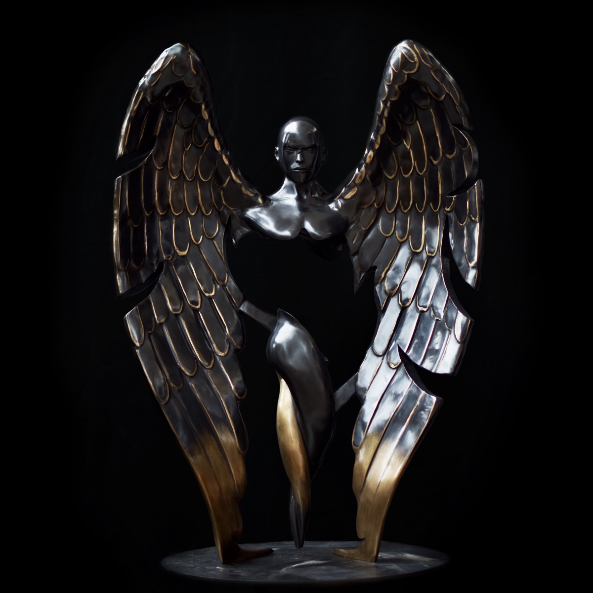 KUMAN | Œuvres d’art - Messager bronze 