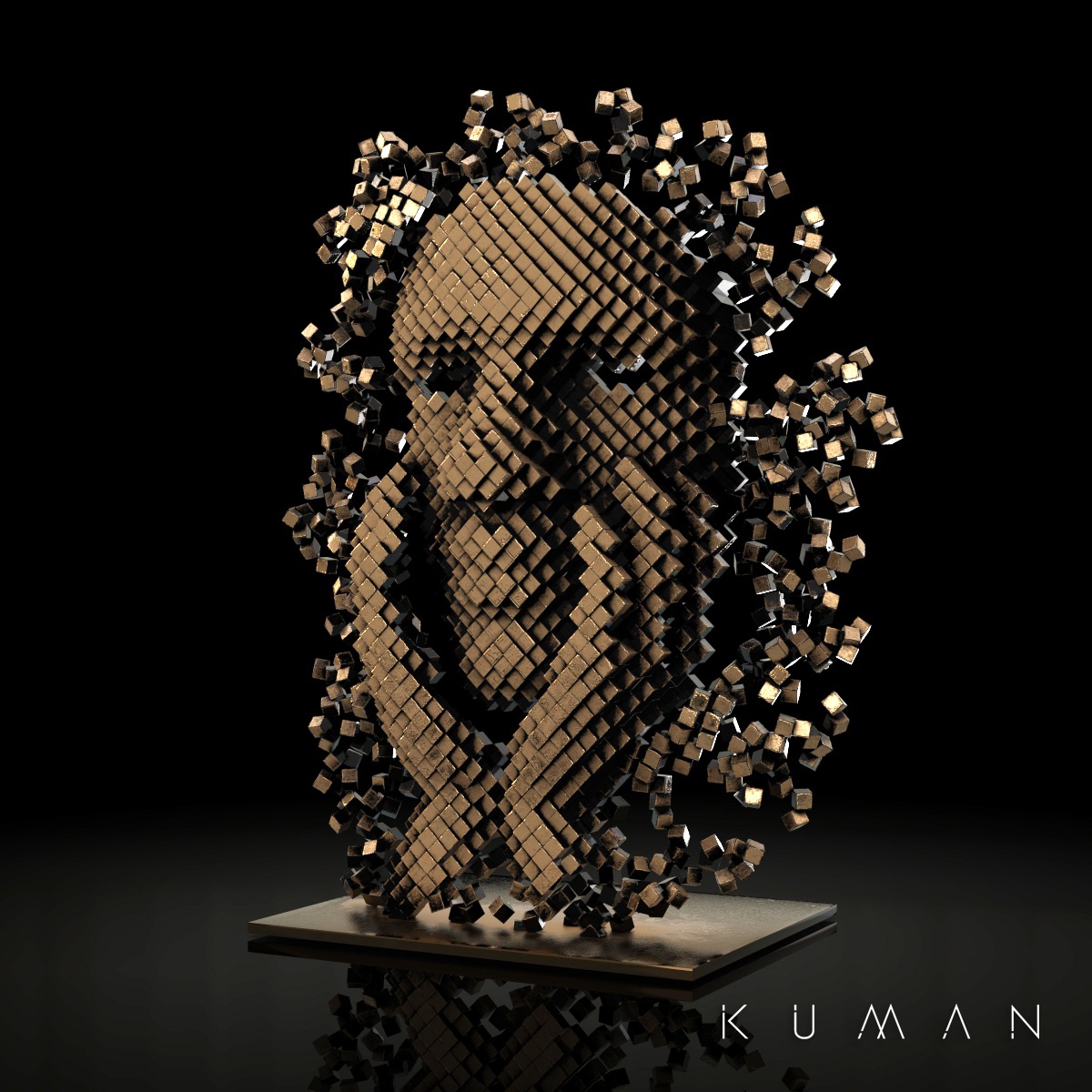 KUMAN | Œuvres d’art - Réflexion Bronze 